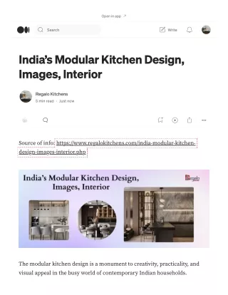 India’s Modular Kitchen Design, Images, Interior