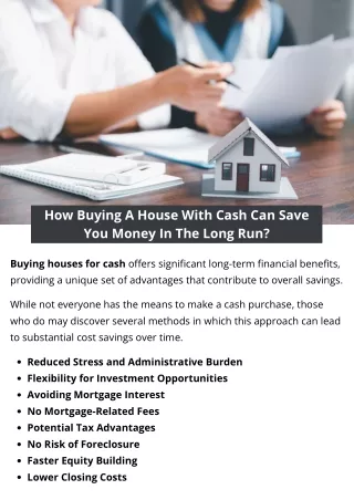 How Buying A House With Cash Can Save You Money In The Long Run?