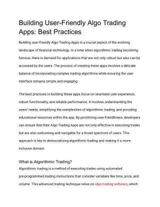 Building User-Friendly Algo Trading Apps_ Best Practices