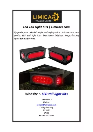 Led Tail Light Kits  Limicars.com