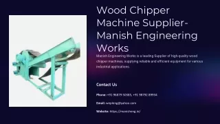 Wood Chipper Machine Supplier prominent Wood Chipper