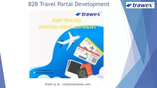 B2B Travel Portal Development