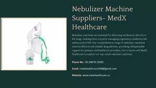 Nebulizer Mask Manufacturer and Supplier in Ahmedabad, India