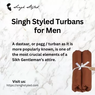 Singh Styled Turbans for Men