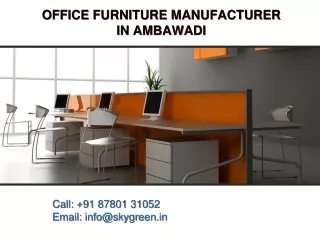 Offices Modular Furniture Manufacturer in Ahmedabad, Modular Office Furniture Ma