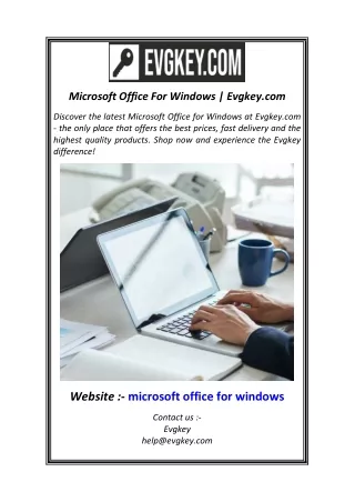 Microsoft Office For Windows  Evgkey.com