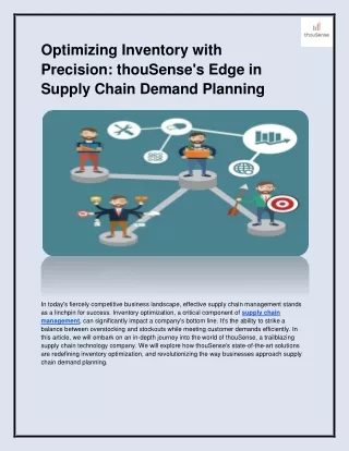 Optimizing Inventory with Precision_ thouSense's Edge in Supply Chain Demand Planning