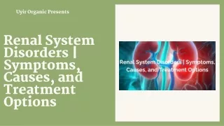 Renal System Disorders  Symptoms, Causes, and Treatment Options
