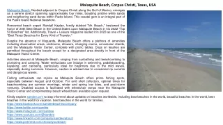 Discover Malaquite Beach: Camping, Fishing & More in Corpus Christi, Texas