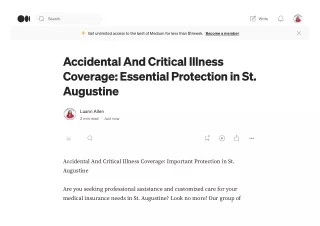 Accidental And Critical Illness Coverage_ Essential Protection St. Augustine