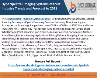 Hyperspectral Imaging Systems Market