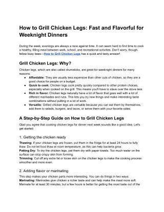 How to Grill Chicken Legs_ Fast and Flavorful for Weeknight Dinners - Google Docs