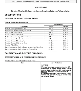 2007 Chevrolet Suburban Service Repair Manual