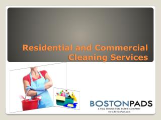 Residential and Commercial Cleaning Services