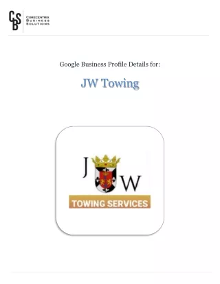 Towing Service in Greenwood IN | JW Towing