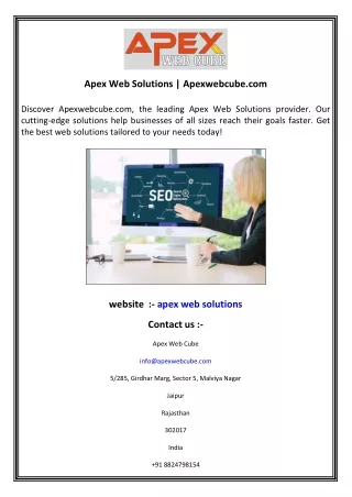 Apex Web Solutions  Apexwebcube.com