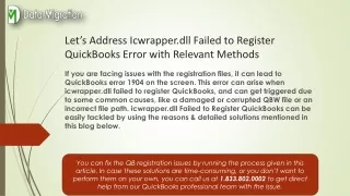 How to Fix ICWRAPPER DLL Failed to Register in QuickBooks