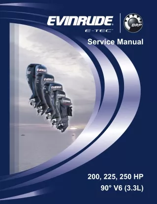 2008 Evinrude E-Tech 200HP 225HP 250HP Service Repair Manual