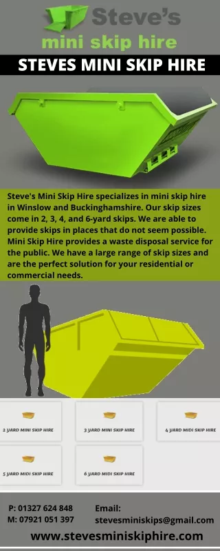 STEVES MINI SKIP HIRE