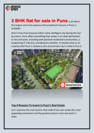 3 BHK Flats for Sale in Pune