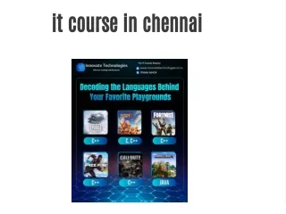it course in chennai