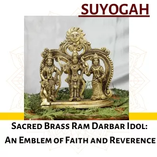 Sacred Brass Ram Darbar Idol An Emblem of Faith and Reverence