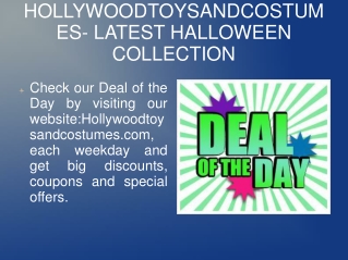 HOLLYWOODTOYSANDCOSTUMES LATEST HALLOWEEN COLLECTION