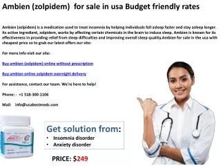 Ambien (zolpidem)  for sale in usa Budget friendly rates