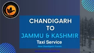 chandigarh to jammu &kashmir taxi service