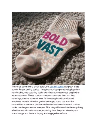 Sock It to the Competition_ How Custom Socks Boost Brand Identity & Employee Morale