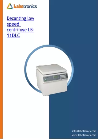 Decanting-low-speed-centrifuge - LB-11DLC
