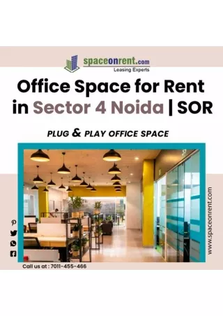 Office Space for Rent in Sector 4  Noida | Space on Rent