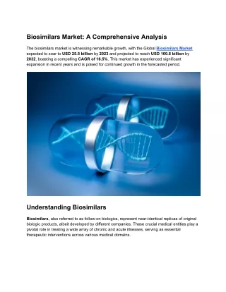 Biosimilars Market Insights_ Key Players, Revenue Forecast, and Growth Trends