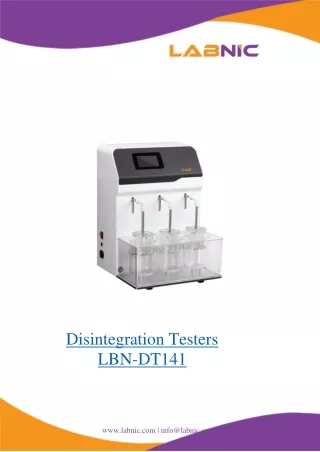 Disintegration-Testers-LBN-DT141