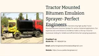 Tractor Mounted Bitumen Emulsion Sprayer / Emulsion Sprayers, Bitumen Sprayer Ma