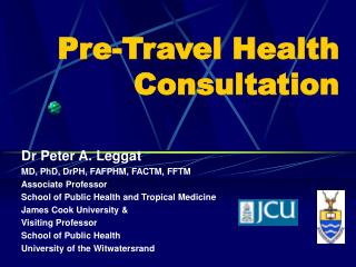 Pre-Travel Health Consultation