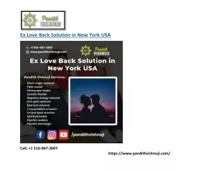 Ex Love Back Solution in New York USA