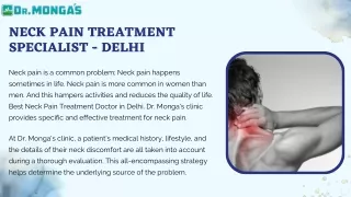 Neck Pain Treatment Specialist - Delhi | 8010931122