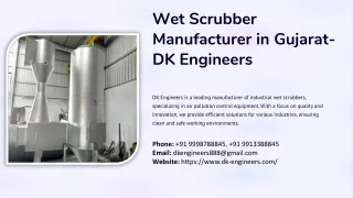 Wet Scrubber, Industrial Wet Scrubbers Manufacturer in Ahmedabad