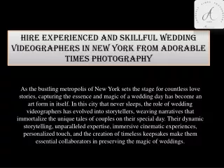 wedding videographers in Newyork