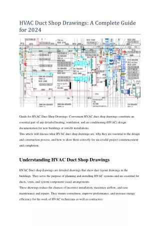 HVAC Duct Shop Drawings: A Complete Guide for 2024