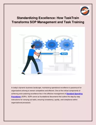 Standardizing Excellence_ How TaskTrain Transforms SOP Management and Task Training