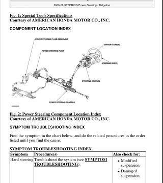 2009 Honda Ridgeline Service Repair Manual