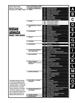 2009 Nissan Armada Service Repair Manual