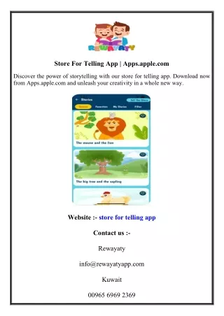 Store For Telling App  Apps.apple.com