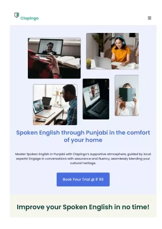 Spoken English in Punjabi - Clapingo
