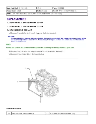 2009 Toyota Venza Service Repair Manual