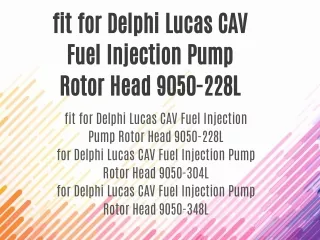 fit for Delphi Lucas CAV Fuel Injection Pump Rotor Head 9050-228L