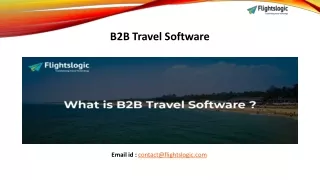 B2B Travel Software