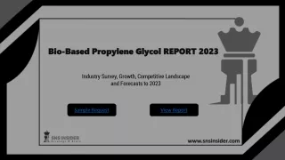 Bio-Based Propylene Glycol Market PPT